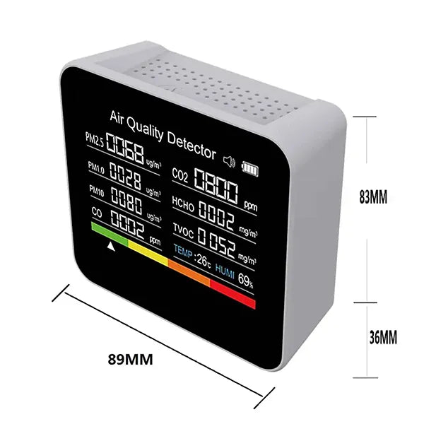 Aeromiq Air Quality Monitor – Real-Time Indoor Air Quality Detector for Home & Office