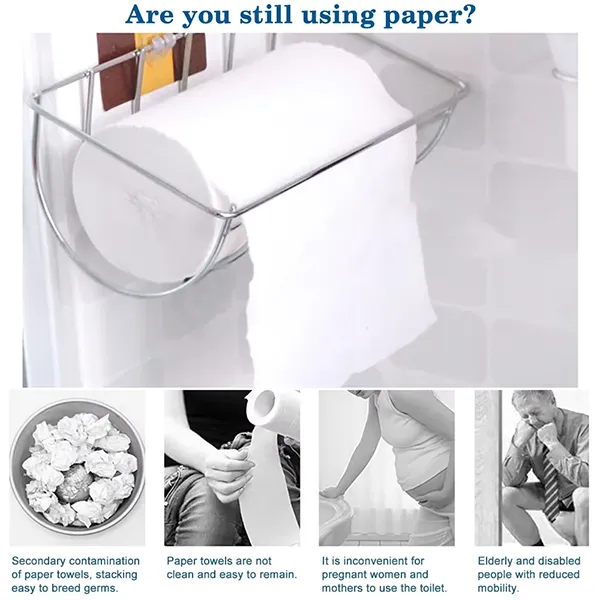 Jberip Bidet Toilet Seat Attachment – Ultra Slim, Self-Cleaning Dual Nozzle, Adjustable Water Pressure, Non-Electric