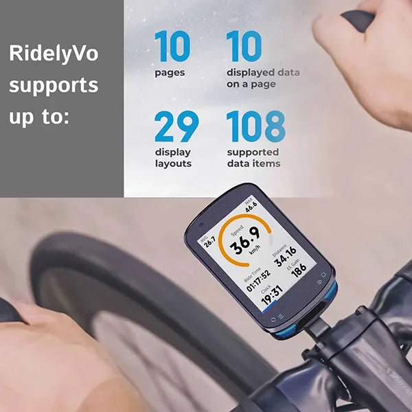 MichiPro Bike Computer – GPS Cycling Computer with Heart Rate Monitor
