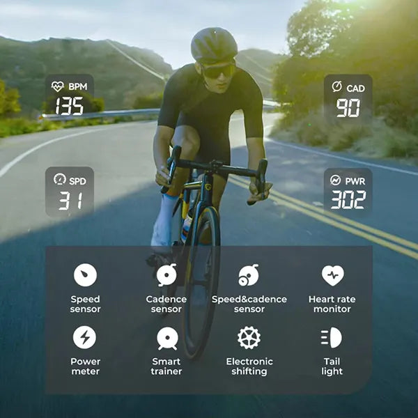 MichiPro Bike Computer – GPS Cycling Computer with Heart Rate Monitor