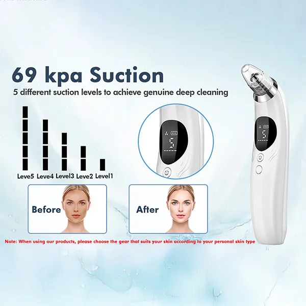 BlaRevia Blackhead Remover Vacuum – 5-Probe Electric Pore Cleaner for Women & Men