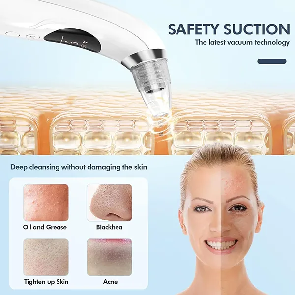 BlaRevia Blackhead Remover Vacuum – 5-Probe Electric Pore Cleaner for Women & Men