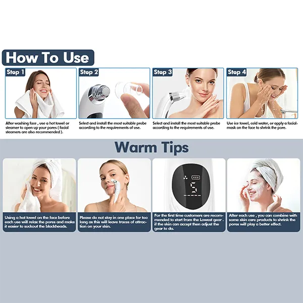 BlaRevia Blackhead Remover Vacuum – 5-Probe Electric Pore Cleaner for Women & Men