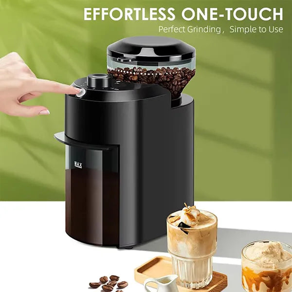 Burrio Electric Burr Coffee Grinder – 28 Grind Settings, 12 Cups, Stainless Steel