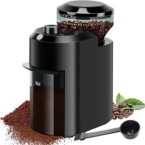 Burrio Electric Burr Coffee Grinder – 28 Grind Settings, 12 Cups, Stainless Steel