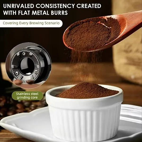 Burrio Electric Burr Coffee Grinder – 28 Grind Settings, 12 Cups, Stainless Steel