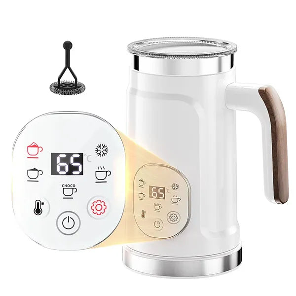 ChoMiz 4-in-1 Electric Milk Frother & Hot Chocolate Maker – Hot & Cold Foam, Latte, Cappuccino