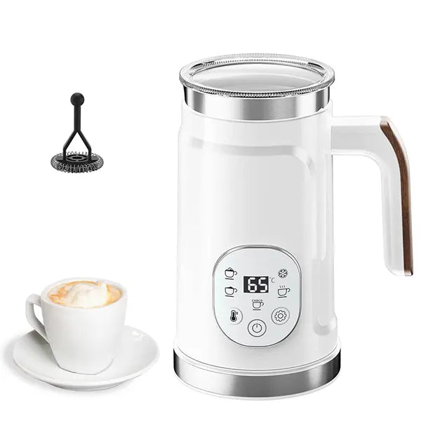 ChoMiz 4-in-1 Electric Milk Frother & Hot Chocolate Maker – Hot & Cold Foam, Latte, Cappuccino