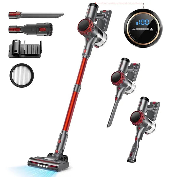 Cleanivia Cordless Stick Vacuum – 40Kpa 8-in-1 Lightweight Vacuum for Pet Hair, Hard Floors & Carpets