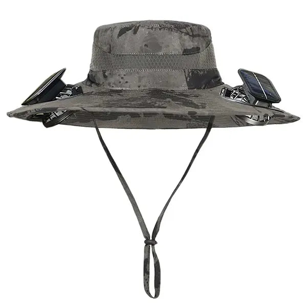 CoolTrip Fan Hat – 3-Speed Cooling Fan Cowboy Hat for Summer, Camping, Beach & Outdoor Sports