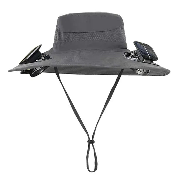 CoolTrip Fan Hat – 3-Speed Cooling Fan Cowboy Hat for Summer, Camping, Beach & Outdoor Sports
