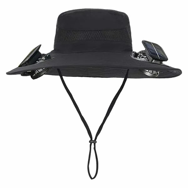 CoolTrip Fan Hat – 3-Speed Cooling Fan Cowboy Hat for Summer, Camping, Beach & Outdoor Sports