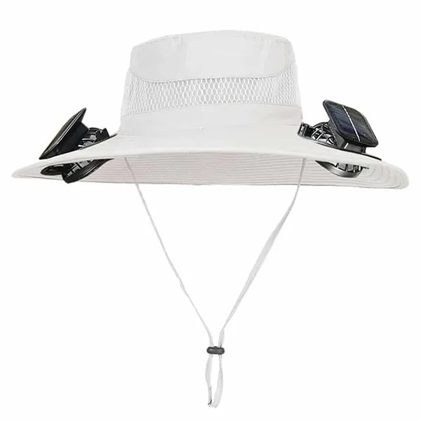 CoolTrip Fan Hat – 3-Speed Cooling Fan Cowboy Hat for Summer, Camping, Beach & Outdoor Sports