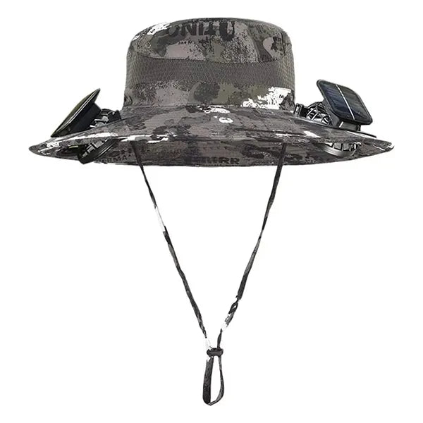CoolTrip Fan Hat – 3-Speed Cooling Fan Cowboy Hat for Summer, Camping, Beach & Outdoor Sports