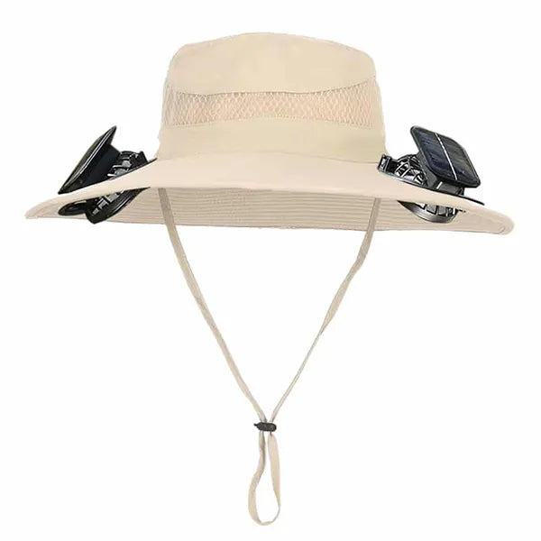 CoolTrip Fan Hat – 3-Speed Cooling Fan Cowboy Hat for Summer, Camping, Beach & Outdoor Sports