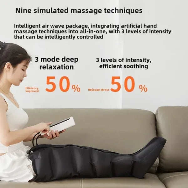 RodiCompi Compression Boots – 6-Chamber Air Compression Leg Massager for Circulation, Lymphatic Drainage & Pain Relief