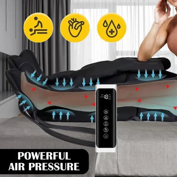RodiCompi Compression Boots – 6-Chamber Air Compression Leg Massager for Circulation, Lymphatic Drainage & Pain Relief