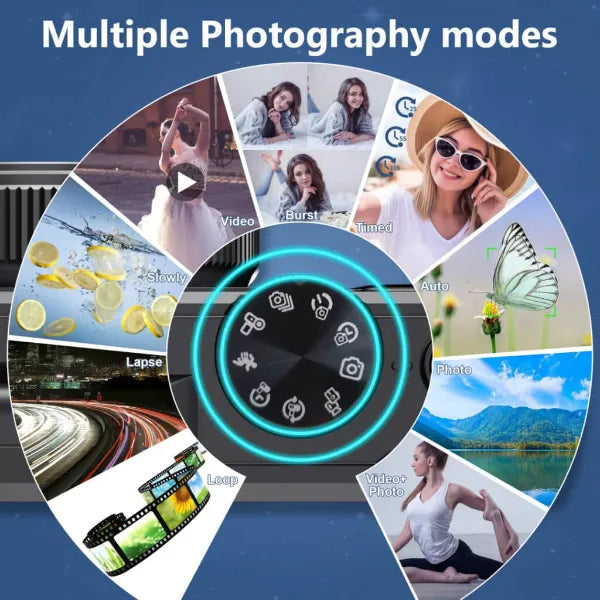 CamTravel 4K Compact Travel Camera – 64MP, WiFi, 18X Zoom, 3.0" Flip Screen | Vlogging & Photography