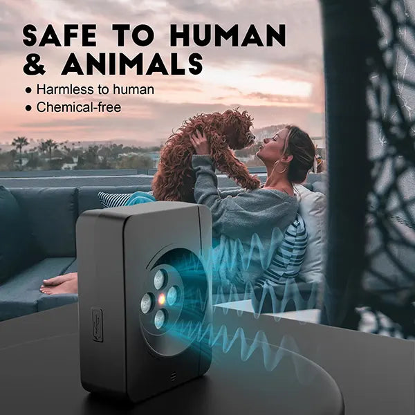 DigoMi3 Ultrasonic Anti-Barking Device – 4 Transmitters, 3 Modes, Long Range Bark Deterrent for Indoor & Outdoor Dog Training