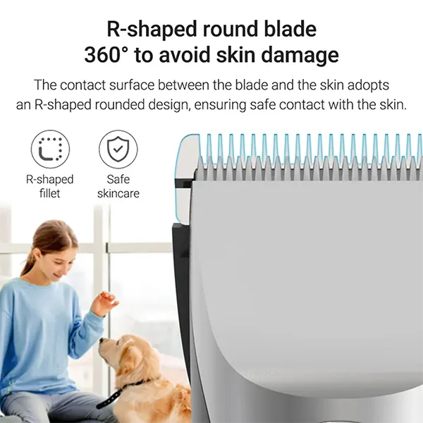 PupyHair Dog Hair Clippers – Rechargeable Cordless Pet Grooming Set with Ceramic Blades, Low Noise, Bristle Brush for Thick Hair