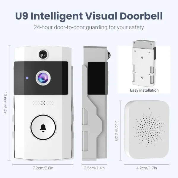 DoorVideo Video Doorbells Without Subscription AU1