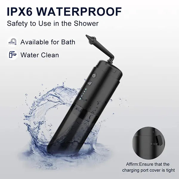DomiE5 Electric Ear Wax Removal Kit – Water-Powered Irrigator, 4 Pressure Modes, 6-Piece Kit, USB Rechargeable, Waterproof