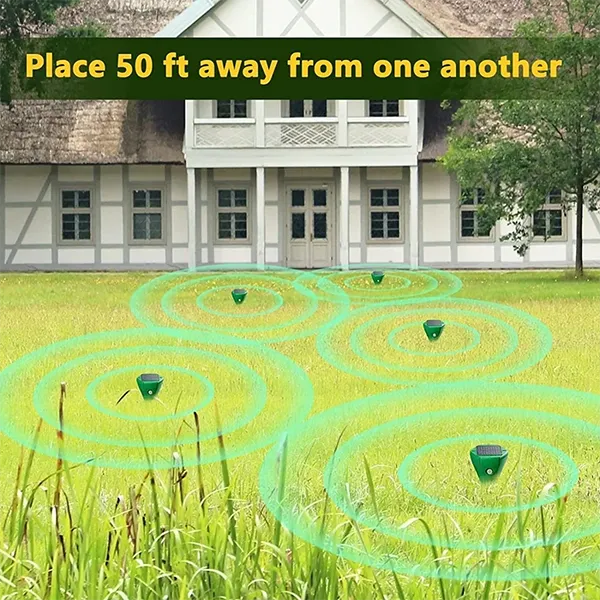 EcoRepel Solar Ultrasonic Snake Repeller – Pet Safe, Outdoor Yard & Garden Snake Repellent