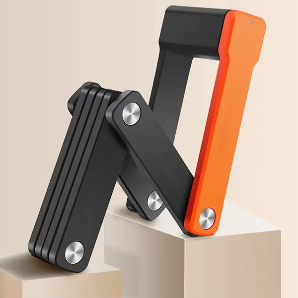 FaveLock Heavy Duty Folding Bike Lock – 63cm Anti-Theft with Holder & 3 Keys for Bikes & Scooters