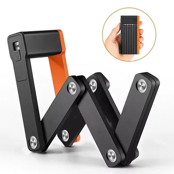 FaveLock Heavy Duty Folding Bike Lock – 63cm Anti-Theft with Holder & 3 Keys for Bikes & Scooters