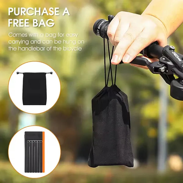 FaveLock Heavy Duty Folding Bike Lock – 63cm Anti-Theft with Holder & 3 Keys for Bikes & Scooters