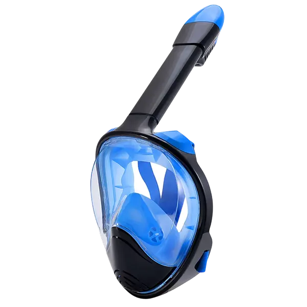 SnorkMask Full Face Snorkel Mask – 180° Panoramic View, Anti-Fog & Anti-Leak, Camera Mount, Foldable Snorkeling Set for Adults