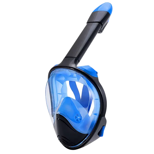 SnorkMask Full Face Snorkel Mask – 180° Panoramic View, Anti-Fog & Anti-Leak, Camera Mount, Foldable Snorkeling Set for Adults