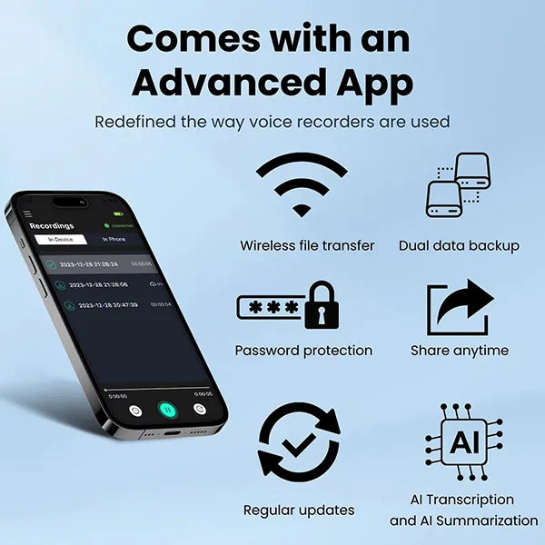 FavNote AI Note Taker & Call Recorder – ChatGPT-Powered, 100-Language Transcription, Magnetic, iOS & Android