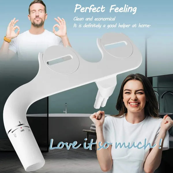 Flowzi Bidet Attachment – Easy-Install Non-Electric Toilet Bidet Seat Attachment