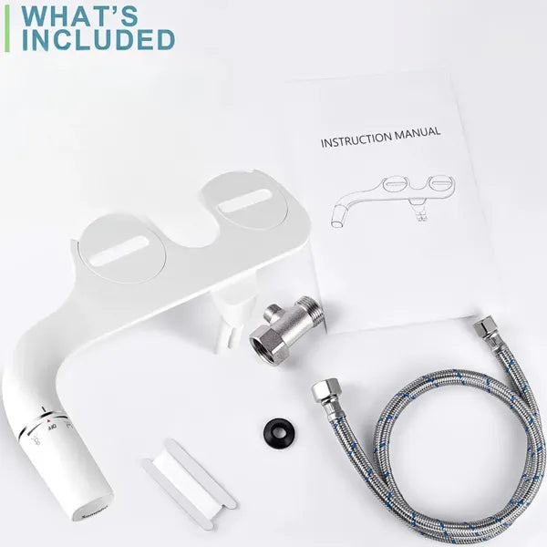 Flowzi Bidet Attachment – Easy-Install Non-Electric Toilet Bidet Seat Attachment