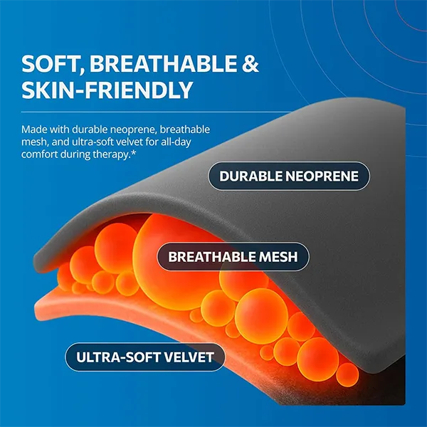 MisuFo N5 Foot Massager – Cordless Electric Foot Wrap with Heat, 3 Massage Modes, 5 Heat Levels for Pain Relief