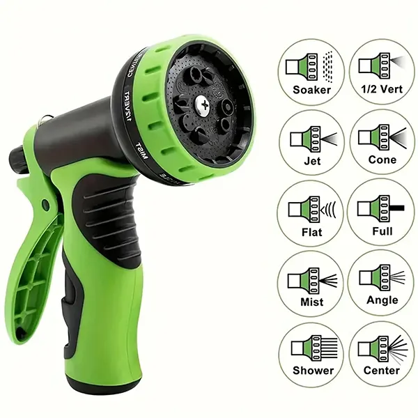 GarHose 100FT Premium Garden Hose – Stainless Steel & Expandable, Solid Brass Connectors, 10-Function Spray Nozzle, Commercial & Residential
