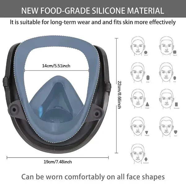 Z2 MolyPel Full Face Respirator Masks US02