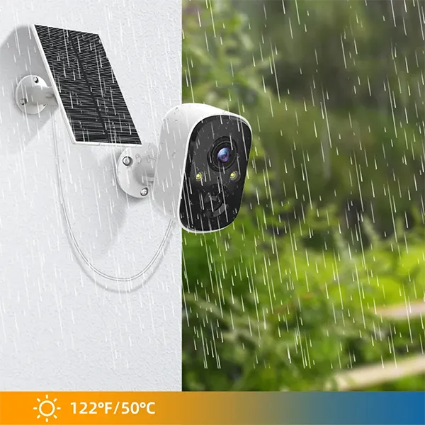 GoVision 2K Wireless Solar Security Camera – Color Night Vision & PIR Detection