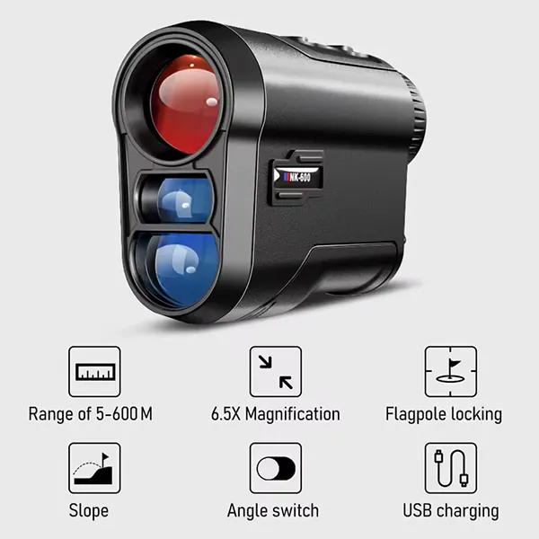 KoGol Z3 Golf Rangefinder – 600 Yard Laser Range Finder with Slope, Pin Lock & Rechargeable Battery