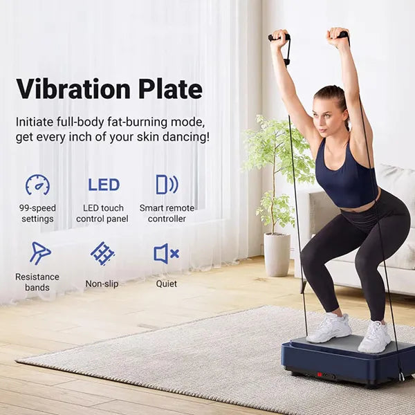 HamoVib Vibration Plate – 99 Levels, Full Body Sculpting, Fat Reduction & Slimming Exercise Machine