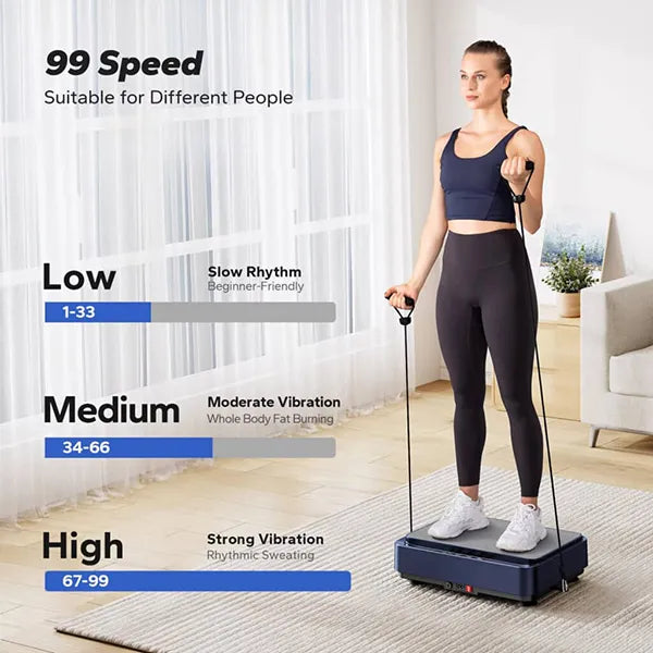 HamoVib Vibration Plate – 99 Levels, Full Body Sculpting, Fat Reduction & Slimming Exercise Machine