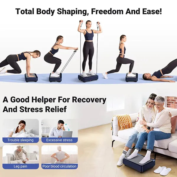 HamoVib Vibration Plate – 99 Levels, Full Body Sculpting, Fat Reduction & Slimming Exercise Machine