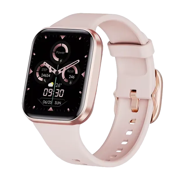 ElysTrack Health Tracker Smartwatch – 44mm, 1.69" Touch Screen, Heart Rate, Blood Pressure & Temperature Monitor