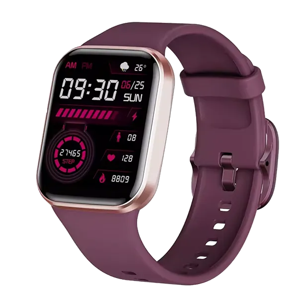 ElysTrack Health Tracker Smartwatch – 44mm, 1.69" Touch Screen, Heart Rate, Blood Pressure & Temperature Monitor