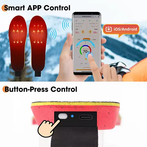 KaenSole Heated Insoles – Electric Warming Insoles for Cold Feet | US Size 4–12.5
