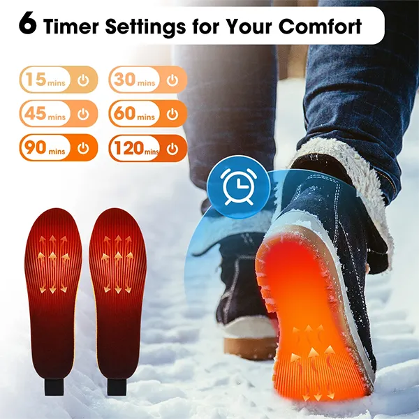 KaenSole Heated Insoles – Electric Warming Insoles for Cold Feet | US Size 4–12.5