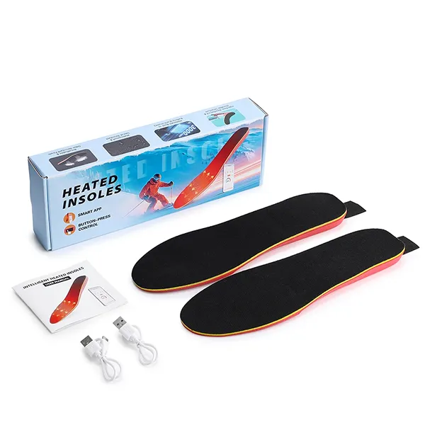 KaenSole Heated Insoles – 3000mAh, 3 Heat Settings, 6 Timers, App Control, Waterproof & Ultra-Thin