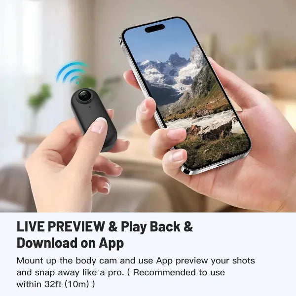 KeyKle 4K Helmet Camera – Magnetic Mount, 120° Wide Angle, 30M Waterproof, 150-Min Battery | Bike, Motorcycle & Travel