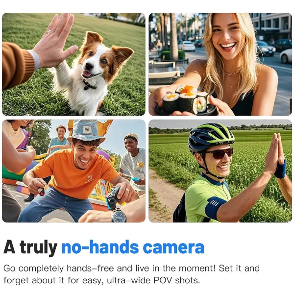 KeyKle 4K Helmet Camera – Magnetic Mount, 120° Wide Angle, 30M Waterproof, 150-Min Battery | Bike, Motorcycle & Travel